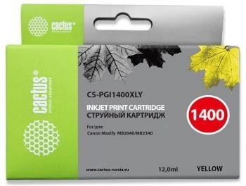 Картридж YELLOW 12ML CS-PGI1400XLY CACTUS
