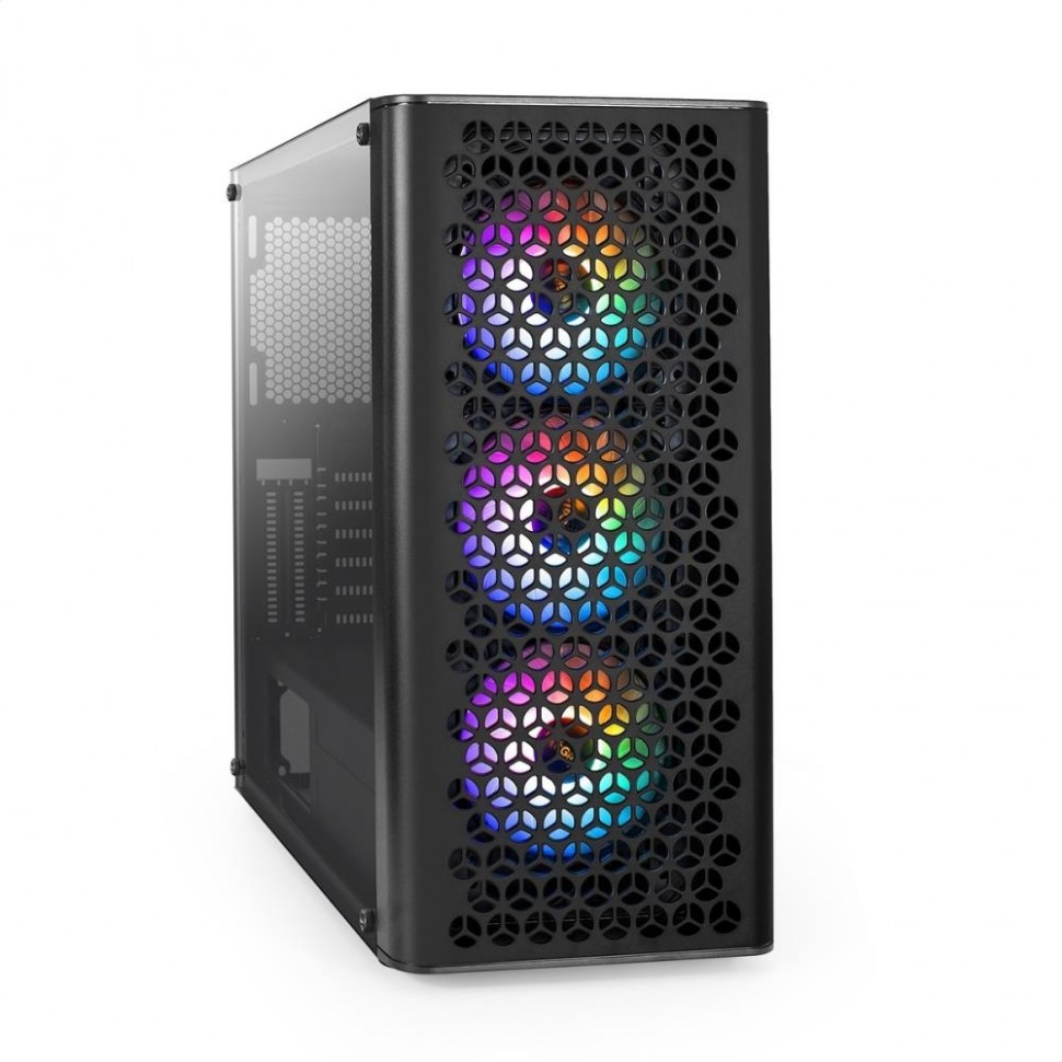 Корпус EXEGATE EVO-9202 MidiTower ATX MicroATX Цвет черный EX294965RUS